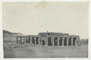 Gournah, Osymandiova hrobka; Théby, deska 58 z alba "Egypte, Nubie, Palestine et Syrie" (1852) od Maxime Du Camp