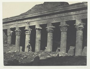 Velký chrám Isis ve Philoe, Oriental Gallery, Nubia, 184951, vytištěno 1852. od Maxime Du Camp