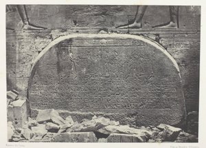Velký Isidin chrám ve Filoe, Proscynema (Akt klanění); Núbie, deska 75 z alba "Egypte, Nubie, Palestine et Syrie" (1852) od Maxime Du Camp