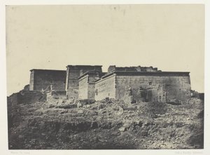 Velký Isidin chrám ve Filó, celkový pohled od severu; Núbie, deska 80 z alba "Egypte, Nubie, Palestine et Syrie" (1852) od Maxime Du Camp