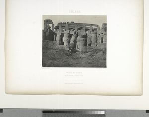 Velká sloupová síň, Palác Karnak, Théby od Maxime Du Camp