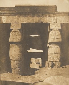 Interiér chrámu Khons, v Karnac, Théby, 1849-50. od Maxime Du Camp