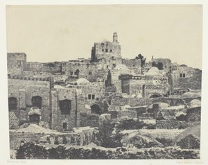 Jeruzalém, západní čtvrť; Palestina od Maxime Du Camp