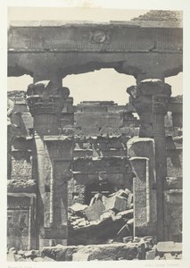 Kalabscheh, Porte du Pronaos, Nubie, 184951, vytištěno 1852.