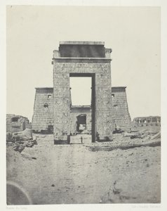 Karnak, Propylon z chrámu Khons; Thebes od Maxime Du Camp
