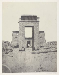 Karnak, Propylon z chrámu Khons; Thebes od Maxime Du Camp