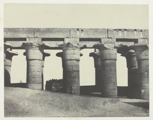 Luxor, Velká kolonáda paláce; Thebes od Maxime Du Camp