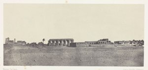 Luxor, Celkový pohled na ruiny; Thebes od Maxime Du Camp