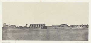 Luxor, Celkový pohled na ruiny; Thebes od Maxime Du Camp