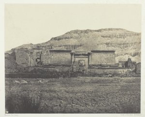 Medinet-Habou, Celkový pohled na Rines, Théby od Maxime Du Camp