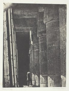 Medinet-Habou, Galerie paláce Ramses-Méiamoun, Théby, 184951, vytištěno 1852. od Maxime Du Camp