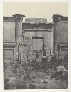 Medinet-Habou, Propylaea z Thutmosea; Thebes od Maxime Du Camp