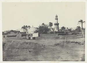 Mešita El-Arif a Murad-Beyova hrobka, Horní Egypt, deska 13 z alba "Egypte, Nubie, Palestine et Syrie" (1852) od Maxime Du Camp
