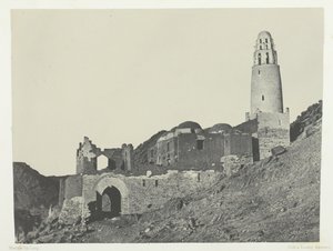 Bellalova mešita v Bab Village, Nubia, 184951, vytištěno 1852. od Maxime Du Camp