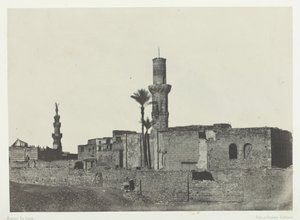 Mešita poblíž Bab-el-Saïda, Le Kaire, 184951, vytištěno 1852. od Maxime Du Camp