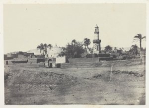 Mešita El-Arif a Murad-Beyova hrobka, Horní Egypt, deska 13 z alba "Egypte, Nubie, Palestine et Syrie" (1852) od Maxime Du Camp