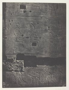 Západní zeď, Velký Isidin chrám ve Filó; Núbie, deska 78 z alba "Egypte, Nubie, Palestine et Syrie" (1852) od Maxime Du Camp