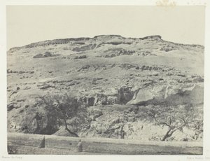 Nekropole starověké Lykopole, Horní Egypt, deska 12 z alba "Egypt, Núbie, Palestina a Sýrie" (1852) od Maxime Du Camp
