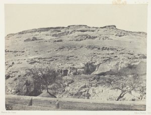 Nekropole starověké Lykopole, Horní Egypt, deska 12 z alba "Egypt, Núbie, Palestina a Sýrie" (1852) od Maxime Du Camp