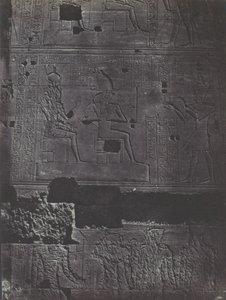 Lehký šátek na hlavu. Velký chrám Isis ve Philoe. Západní zeď, 1850. od Maxime Du Camp