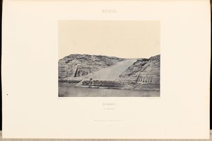 Núbie. Ibsamboul. Dva speos od Maxime Du Camp