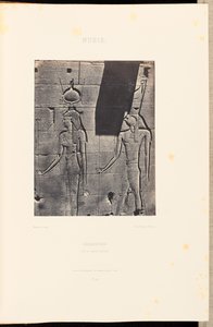Núbie. Kalabscheh. Isis a Horus-Arsiési od Maxime Du Camp