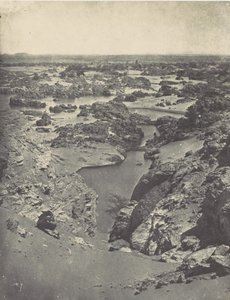 Lehký šátek na hlavu. Kavalírský pohled na druhý katarakt, 1850. od Maxime Du Camp