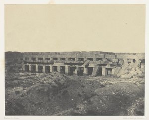 Palác Karnak, Soukromé apartmány paláce, Promenáda Tothmes III; Thebes od Maxime Du Camp
