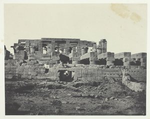 Palác Karnak, jižní vchod do Hypostyle Hall, Théby, 184951, vytištěno 1852. od Maxime Du Camp