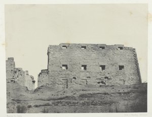 Palác Karnak, Velké pylony jihozápadu; Thebes od Maxime Du Camp