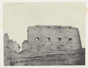 Palác Karnak, Velké pylony jihozápadu; Thebes od Maxime Du Camp