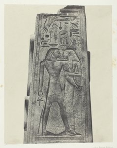 Palác Karnak, Pilíř před Žulou Sanctuary; Thebes od Maxime Du Camp