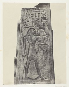 Palác Karnak, Pilíř před Žulou Sanctuary; Thebes od Maxime Du Camp
