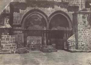 Palestina. Jeruzalém. Dolní oblouky kostela Božího hrobu od Maxime Du Camp