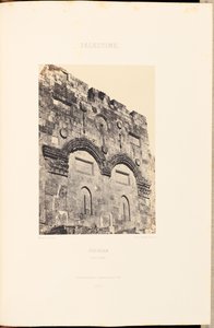 Palestina. Jeruzalém. Zlatá brána od Maxime Du Camp