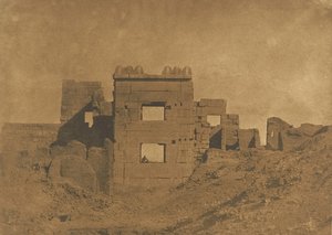 Pavilon nebo Gyneceum Rhamses-Meiamoun, v Medinet-habou, 1849-50. od Maxime Du Camp