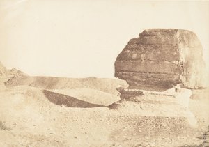 Profile du grande Sphinx, pris du Sud, prosinec 1849. od Maxime Du Camp