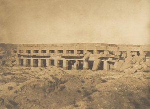 Promenáda Thutmose III - Poslední galerie paláce Karnac Théby, 1849-50. od Maxime Du Camp