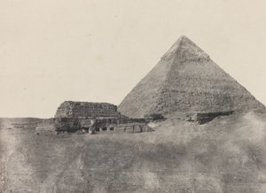 Chefrenova pyramida, Střední Egypt, deska 10 z alba "Egypt, Núbie, Palestina a Sýrie" (1852)