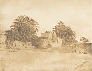 Ruiny římského triumfálního oblouku ve Philae, duben 1850. od Maxime Du Camp