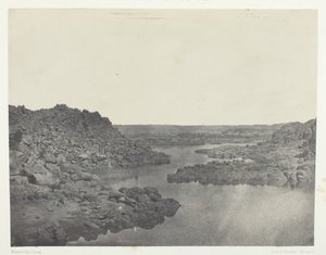 Výstup z prvního kataraktu, Horní Egypt, 184951, vytištěno 1852. od Maxime Du Camp