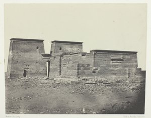 Temple De Dakkeh (Ancient Pselcis); Núbie, deska 94 z alba "Egypte, Nubie, Palestine et Syrie" (1852)