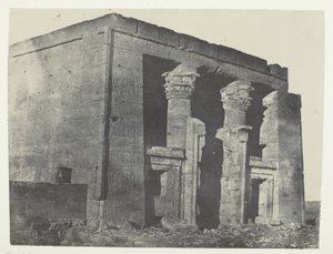 Chrám De Dakkeh, Naos; Núbie, deska 95 z alba "Egypte, Nubie, Palestine et Syrie" (1852) od Maxime Du Camp