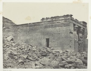 Temple De Dandour (Ancienne Tantour), Dédié à La Triade Osiris-Isis-Horus; Nubie, deska 93 z alba "Egypte, Nubie, Palestine et Syrie" (1852) od Maxime Du Camp
