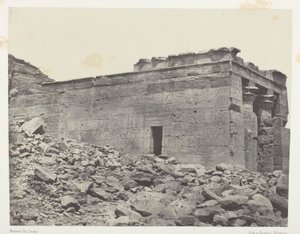 Temple De Dandour (Ancienne Tantour), Dédié à La Triade Osiris-Isis-Horus; Nubie, deska 93 z alba "Egypte, Nubie, Palestine et Syrie" (1852) od Maxime Du Camp