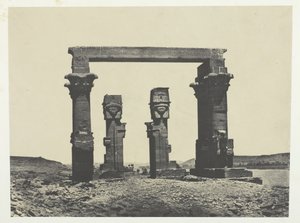 Temple de Kardassy, Nubie, 184951, vytištěno 1852. od Maxime Du Camp