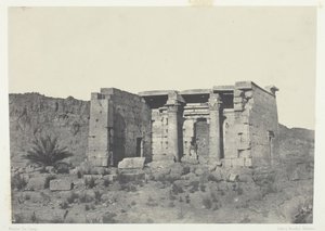 Chrám Tafeh Starověký Taphis, Núbie, 184951, vytištěno 1852. od Maxime Du Camp