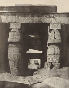 Théby: Karnak, Portico of Temple of Khons, 1850. od Maxime Du Camp