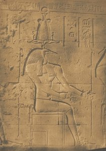 Thoth Ibiocephalus bůh dopisů ve Philae, duben 1850. od Maxime Du Camp
