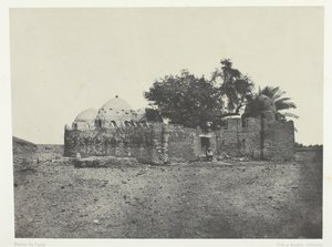 Hrobka Cidi-Abdellah-el-Marabout, Horní Egypt, 184951, vytištěno 1852. od Maxime Du Camp
